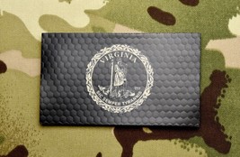 Infrared Virginia State Flag Patch VA IR US Army Navy SEAL Sic Semper Ty... - $11.75