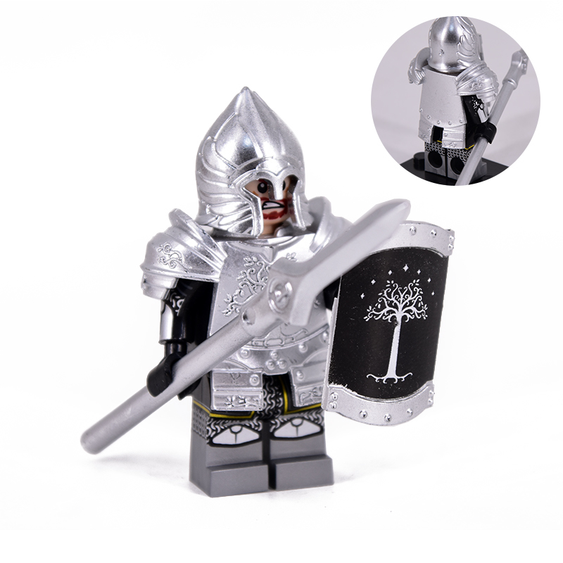 1pcs LOTR Gondor Heavy Spear Warrior Custom Minifigure Building Blocks - $3.68