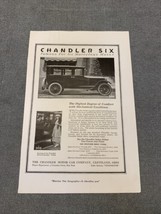 National Geographic Chandler Six Motor Car Company Ad KG Automotive Mancave - £8.99 GBP