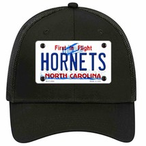 Hornets North Carolina State Novelty Black Mesh License Plate Hat - £22.83 GBP