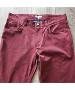 Peter Millar Crown Sport eb66 Performance 5-Pocket Burgundy Golf Pant 34... - $88.97