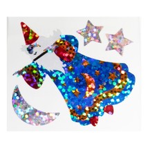 2000s Hambly Holographic Magic Wizard Single Sticker Sheet 1.5&quot; Star Fan... - $5.46 CAD