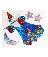 2000s Hambly Holographic Magic Wizard Single Sticker Sheet 1.5&quot; Star Fan... - $5.41 CAD