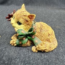 Vintage SANDICAST Cat Ornament by Artist Sandra Brue Christmas - £5.79 GBP