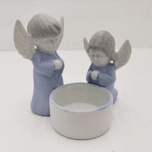 Colonial Candle Praying Angels Cherubs Votive Tealight Candle Holder Ceramic Vtg - £12.44 GBP