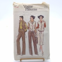Vintage Sewing PATTERN Vogue 7012, Misses 1979 Vest Skirt and Pants, Size 8 - £9.09 GBP