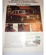 Vintage Valiant Brougham Chrysler Plymouth Print Magazine Advertisement ... - €6,02 EUR