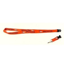 Denver Broncos Lanyard 2-Sided Neck Release Keychain NFL Official Merch - £8.54 GBP