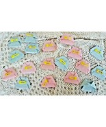 Vintage Baby Shower Diaper Pin Party Game Homemade Guessing Game  - £7.78 GBP