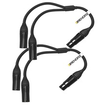 (2 Pack) Xlr Splitter Cable, Xlr Female To Dual Xlr Male Y Cable Compatible With - £35.97 GBP
