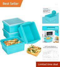 Microwave &amp; Oven Safe 2-Cup Silicone Freezer Trays - Perfect for Meal Prep - $31.63