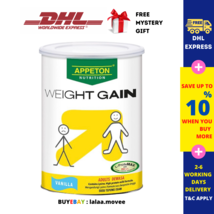 4 X Appeton Nutrition Weight Gain Powder Adults Vanilla Flavor 900g DHL SHIPPING - $328.18