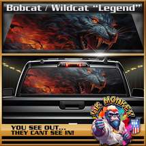 Bobcat Wild Cat &quot;Legend&quot; - Truck Back Window Graphics - £46.37 GBP+