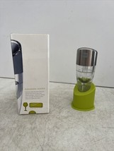 Host Adjustable 0-6 Hours Decanting Wine Aerator Stainless &amp; Green NEW - £11.07 GBP
