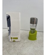 Host Adjustable 0-6 Hours Decanting Wine Aerator Stainless &amp; Green NEW - £10.89 GBP