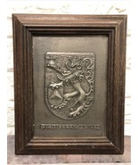 Metal Etched Vtg Etching Stadt-Frankenthal West Germany Framed Artwork HM - $441.38