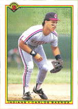 1990 Bowman #339 Carlos Baerga Cleveland Indians Rookie - £1.18 GBP