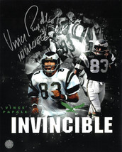 Vince Papale signed Philadelphia Eagles Collage 8x10 Photo Invincible- AWM Holog - £26.67 GBP