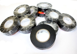 10 Rolls 60 FT 3/4&quot; x 7mil General Vinyl PVC Black Insulated UL Electrical Tape - £12.99 GBP