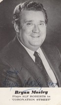 Bryan Mosley Alf Roberts Coronation Street Early Hand Signed Photo - £13.93 GBP