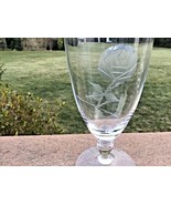 Bryce Wilmington Rose Ice Water Goblet’s Set (6) 6 5/8” Elegant Depressi... - $1,620.18 MXN