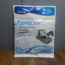 Petmate Fresh Flow fountain filter replacement charcoal 2 Pack filters NEW - $8.20
