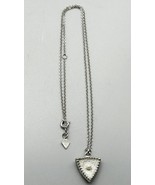 Sarah Coventry Dawn to Dusk Reversible Pendant Necklace Pearl Rhinestone... - €8,25 EUR