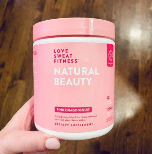 Love Sweat Fitness Natural Beauty Pink Dragonfruit Marine Collagen 9/24 - $56.09
