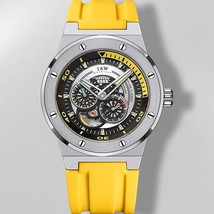 Relogio Masculino Brand I&amp;W New Automatic Watch Skeleton Men&#39;s Watches Sapphire  - £249.32 GBP