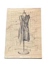 Sewing Themed Collage, Dress Form Inkadinkado Rubber Stamp - £13.41 GBP