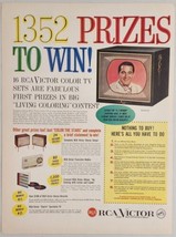 1959 Print Ad RCA Victor Contest Boxwell Television Singer Perry Como - £15.09 GBP