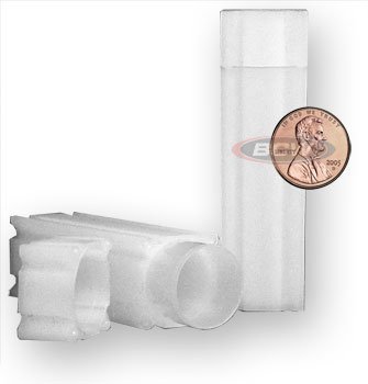 Square Penny Coin Tubes (QTY = 25) by CoinSafe