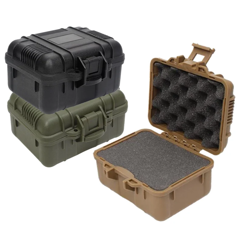 Plastic Tooling Box Sealed Equipment Shockproof Instrument Case Small Wa... - $64.38