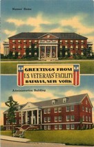 Batavia Ny Greetings From Stati Uniti VETERAN&#39;S Struttura Cartolina c1940 - £8.66 GBP