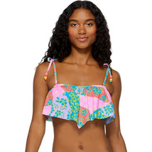 No Boundaries Juniors Patchwork Daisy Hanky Swim Top - Large (11-13) - $14.99