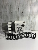 Lot of Home Theater Decor 3 pieces Popcorn Bowl, Movie Frame, Hollywood Sign - £19.07 GBP