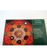 CREATIVE POTENTIAL Grid Card Healing Crystals QTY1 4x5inch Cardstock Vit... - $1.67