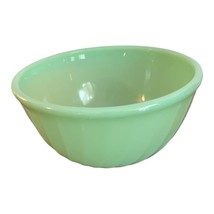 Fire King Jadeite Swirl Mixing Bowl Oven Ware 6 in X 3 in Green Made in USA - $24.74