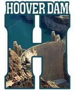 Hoover Dam Capital H Collage Fridge Magnet - $9.99