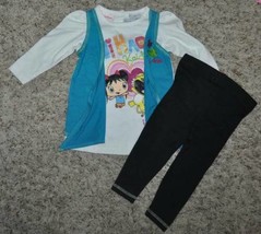 Girls Panst &amp; Shirt Nickelodeon NiHao Kai-lan Long Sleeve Set Toddler-18 months - £6.21 GBP