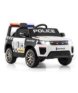 12V Kids Ride on Police Car with Remote and Siren Flashing Lights-White ... - $3,406.22 MXN