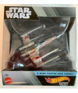 NEW Mattel HMJ05 CHASE Hot Wheels Star Wars Starship X-WING FIGHTER (RED... - £38.89 GBP