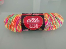 Coats Yarn E300-3934 Red Heart Super Saver Yarn-Day Glow 1 Skein - £7.80 GBP