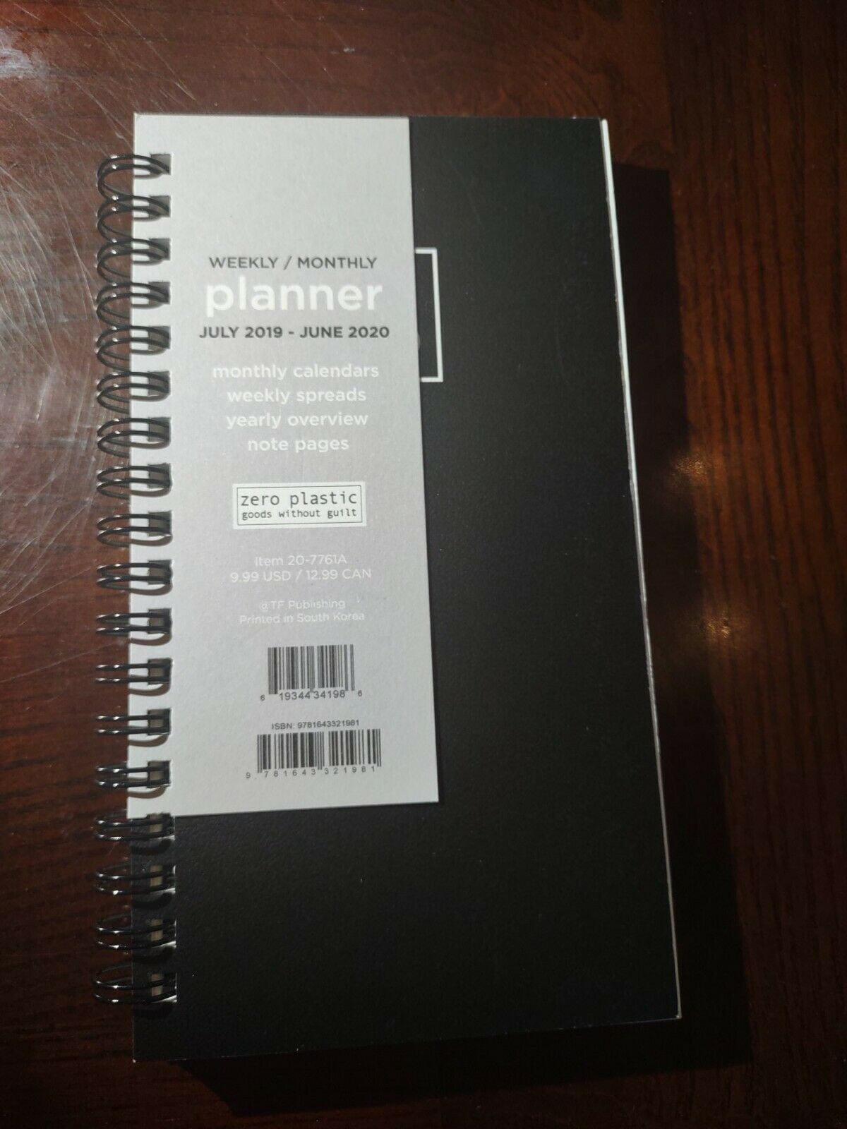 July 2019-june 2020 Planner - $7.80