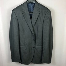 Peter Millar Charcoal Gray Blue Stripe Notch Lapel Suit Jacket Sz 44XT $895 - £67.16 GBP