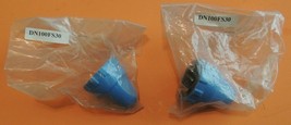 John Deere Fan Shot Spray Pattern Blue 1&quot; Thread Hose Nozzle DN100FS30 2 each - £30.71 GBP