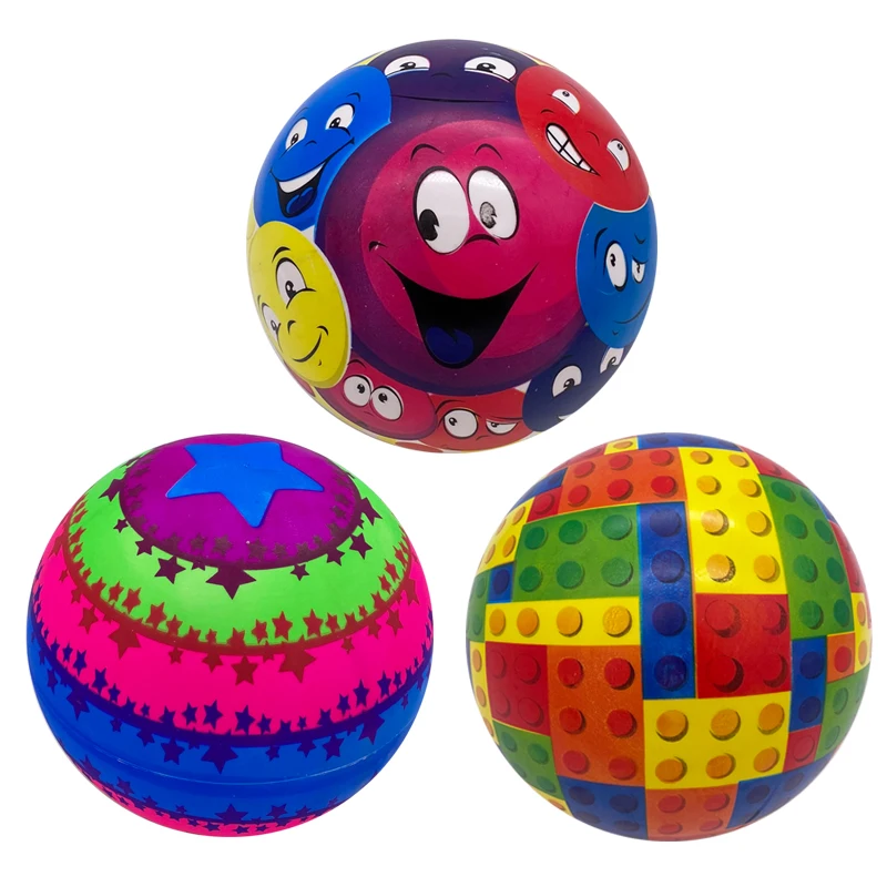 9-inch Children&#39;s Inflatable Toy Cartoon Rubber Ball Indoor And Outdoor Sports - £8.74 GBP