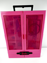 Barbie Wardrobe Carrying Case w/ Accessories - Outfit, Backpacks, Hanger... - $8.79