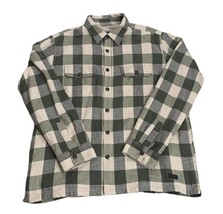 Shacket Jacket Shirt Mens Large Fleece Lined Buffalo Plaid Checker USA G... - $359.83 MXN