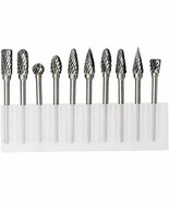 Carbide Burr Set 1/8 Inch Shank with  Engraving Drilling Carving,10pcs - $50.45 CAD